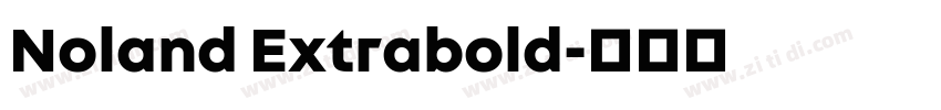 Noland Extrabold字体转换